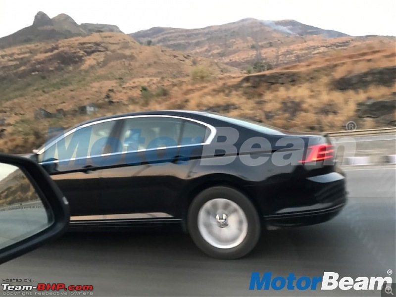 2017 VW Passat 2.0 TDI spotted in India. EDIT: Launched at 30 lakhs-volkswagenpassatside.jpg