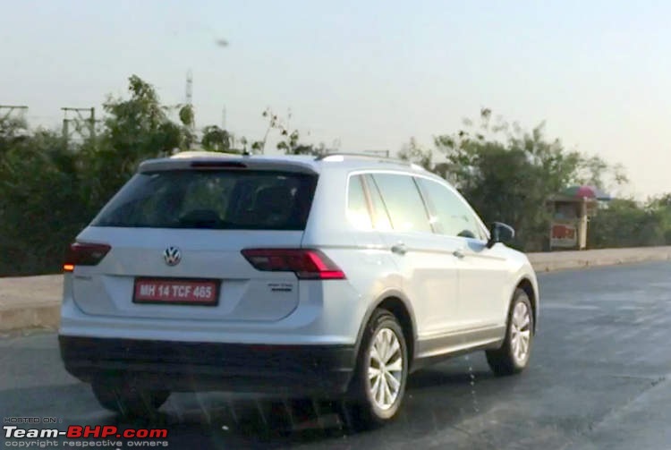 Volkswagen imports the Tiguan. EDIT: Launched at Rs. 27 - 31 lakhs-vwtiguanspiedindia.jpg