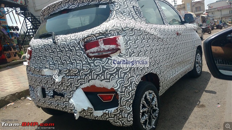 Mahindra KUV100 NXT. Now launched at Rs. 4.39 lakh-mahindrakuv100faceliftspyimagesrearangle.jpeg