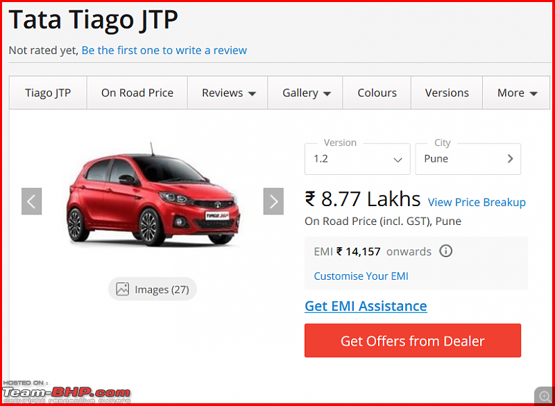 The Tata Tigor JTP & Tiago JTP. EDIT: Launched at Rs 6.39 - 7.49 lakhs-tiago-jtp-onroad-price.png