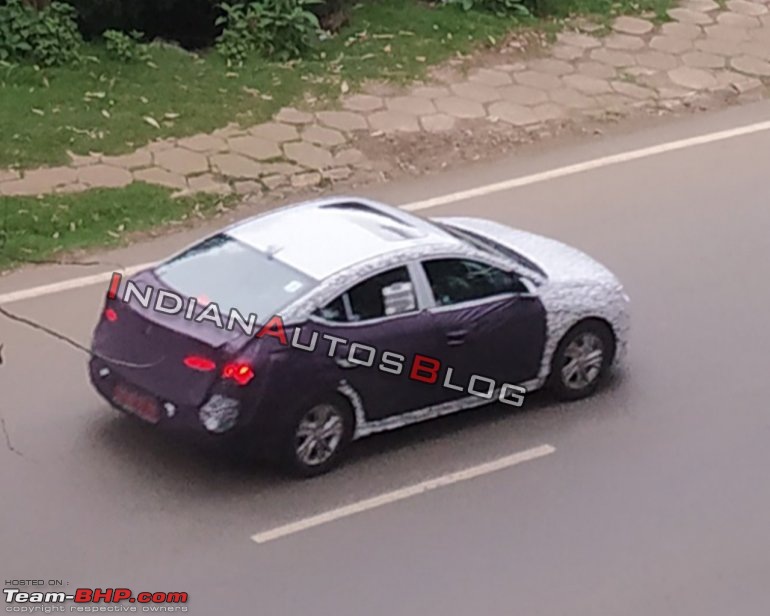 2019 Hyundai Elantra facelift spotted in India, now launched @ 15.89 lakh-2019hyundaielantrafaceliftrearthreequarters3146.jpg