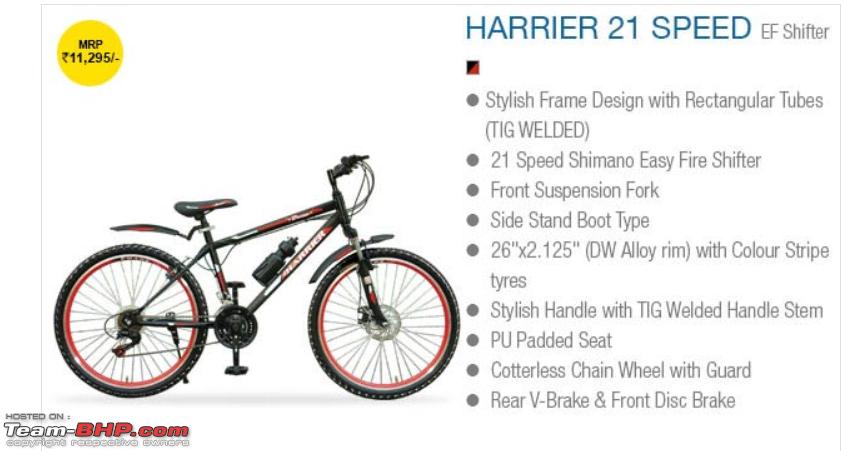 Tata store harrier cycle