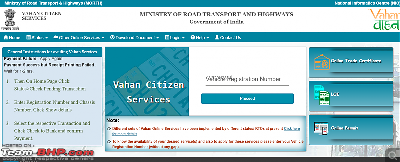 West Bengal: Issues with paying Road Tax online-road-tax-website.png