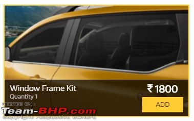 Renault Triber, the Kwid-based MPV. EDIT : Launched at Rs. 4.95 lakhs-window-frame-kit.jpg