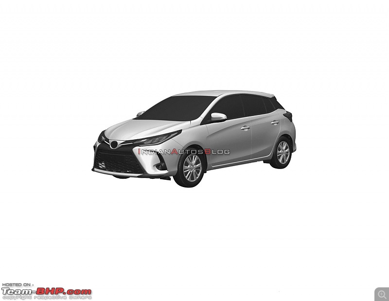Toyota Yaris facelift (hatchback) patent images leaked-2021toyotayarisfaceliftfrontquartersc516.jpg