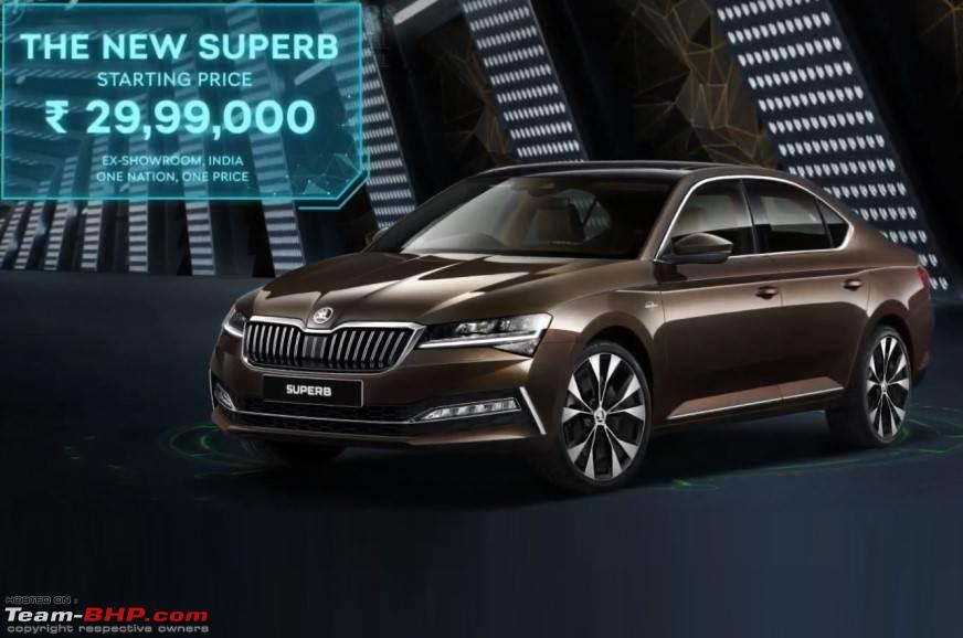 Skoda Superb facelift launched at Rs. 29.99 lakh - Team-BHP