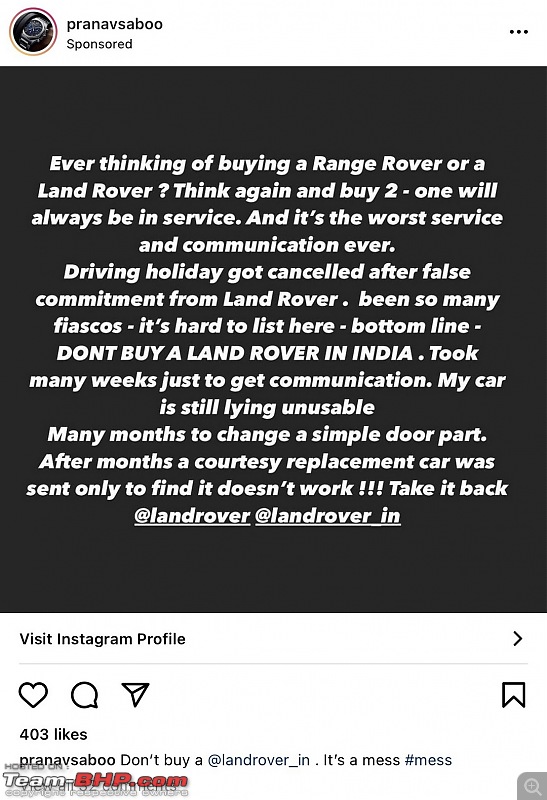 Angry Land Rover India customer advertises on Instagram to other prospective customers!-screenshot_20201224152914.jpg