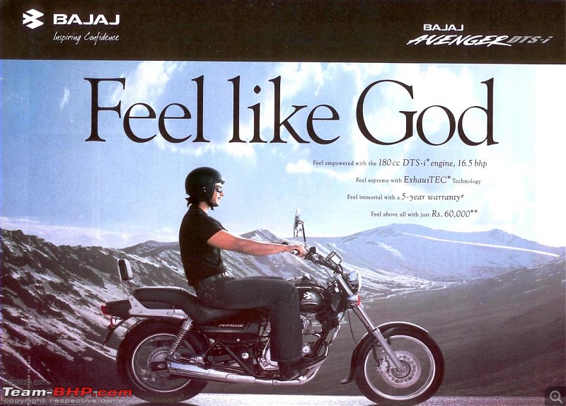 The best car advertisement taglines used in India-2005-bajaj-avenger-printad.jpg