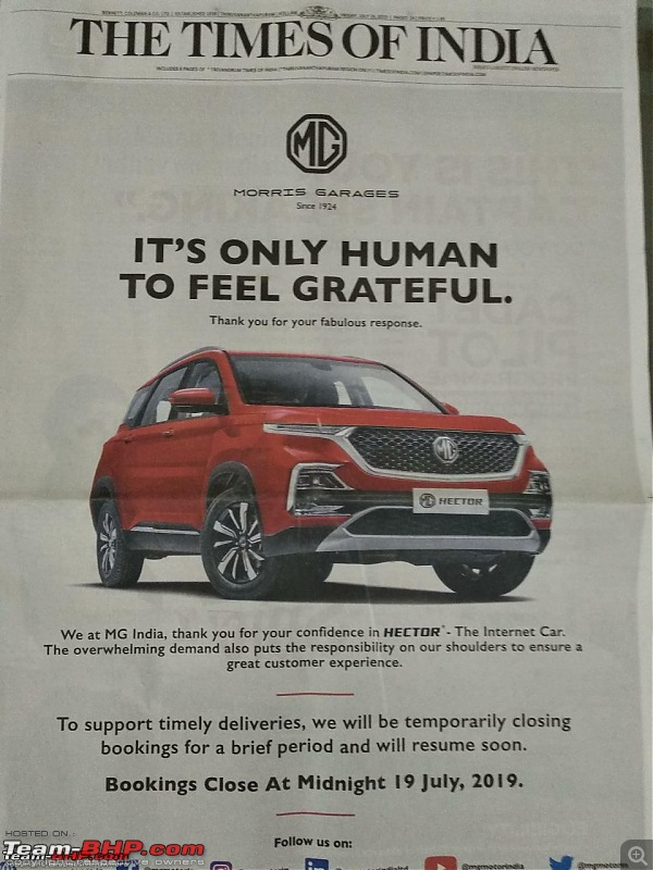 Emerging PR trend in India | OEMs faking "my car is sold out"-hector.jpg