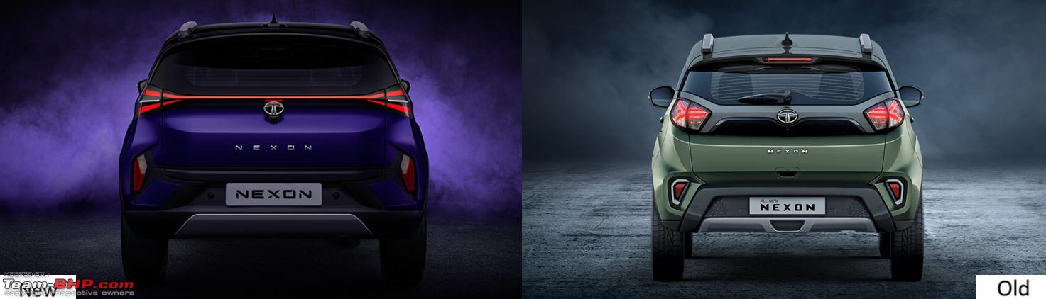 Tata Nexon Facelift Unveiled: Old Vs New In Pics