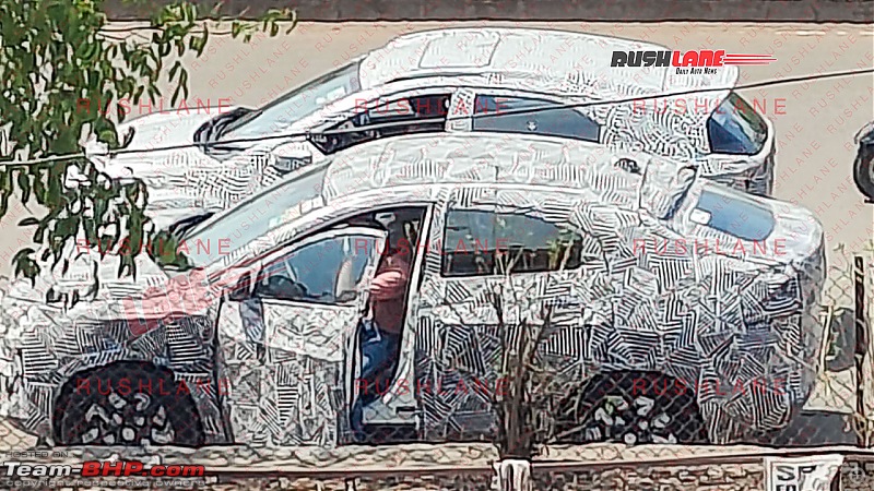 Scoop! Tata Curvv test mule spotted in India. EDIT: Curvv Petrol launched at Rs. 10.00 lakh-tatanexonvscurvvspiedtogether2.jpg