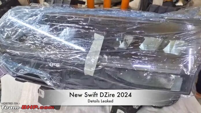 2024 Maruti Suzuki Dzire spied on test. EDIT: Launched at Rs. 6.79 lakhs-newmarutidzireledheadlightleaked1696x392.jpg