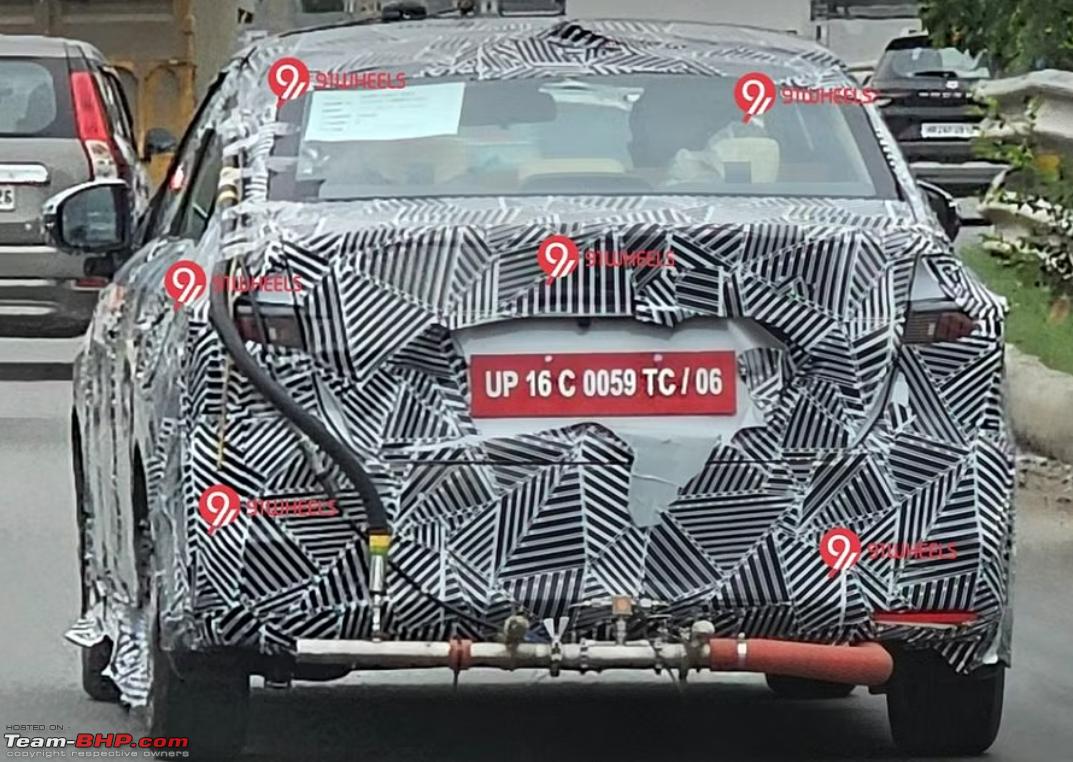 2025 Honda Amaze spotted testing in India TeamBHP