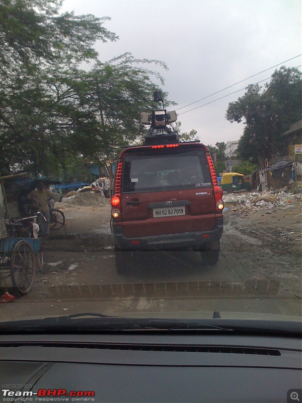Have you seen Google Streetview cars? EDIT : Starting in Bangalore!-googlestreetviewmappingvehicleindia.jpg