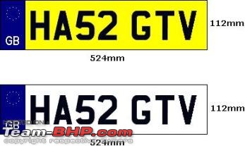 High security registration plates (HSRP) in India-standardnumberplates.jpg