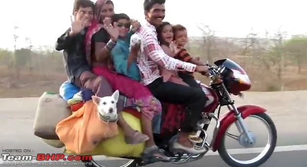 What is your Actual Fuel Efficiency?-indianfamily6bike.jpeg