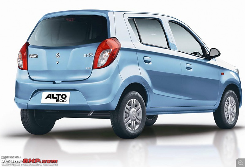 New Maruti Alto 800. EDIT : CLEAR scoop pictures on Page 18 & 20 - Now Launched-2012marutisuzukialto800rear.jpg