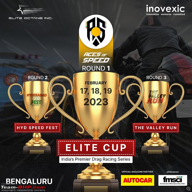 Aces of Speed Round 1 Elite Cup Bangalore in Feb 2023 TeamBHP