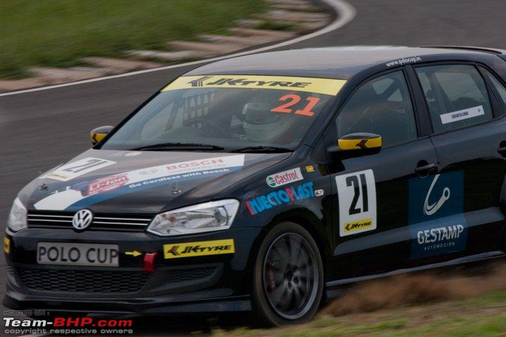IAB drives the VW Polo R Cup racer around the BIC