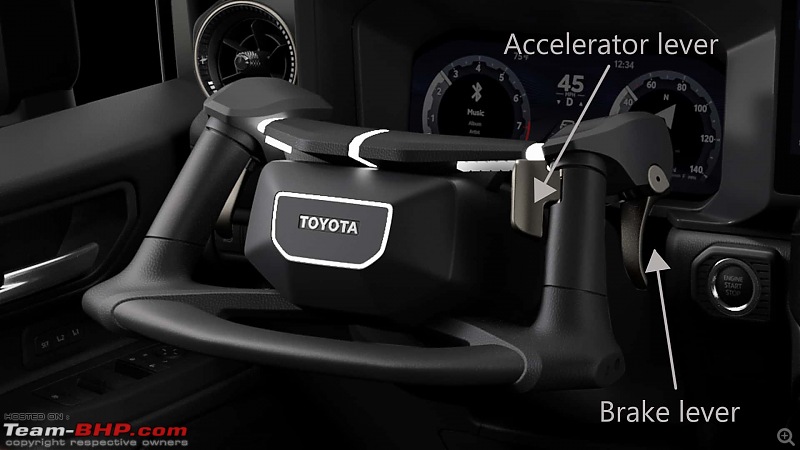 Toyota reveals "NEOSteer" steering wheel for the physically impaired: Inspired by bike handlebars-toyotaneosteer.jpg