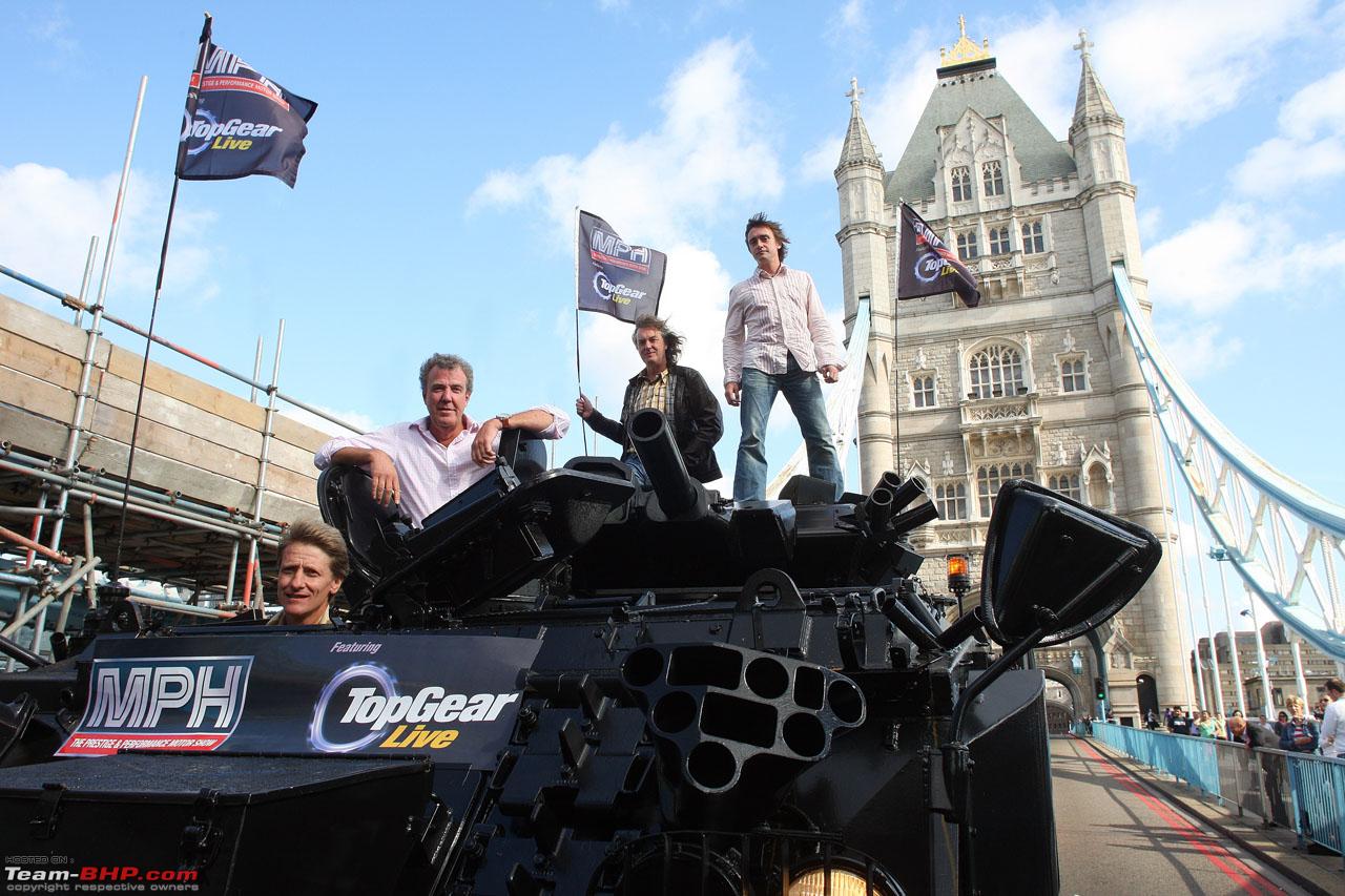Top Gear terrorizes London with tank to kick off live tour - Team-BHP