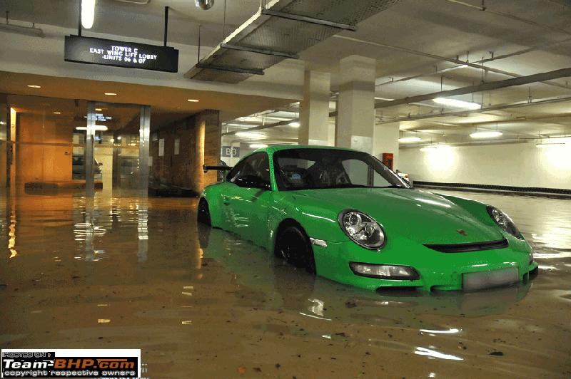 Millions In Exotic Cars Go Swimming In Flooded Singapore Garage