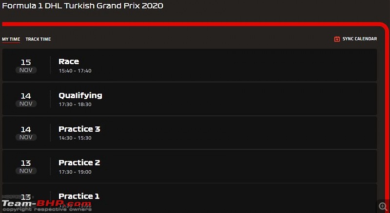 Formula 1: 2020 Turkish Grand Prix-schedule.jpg