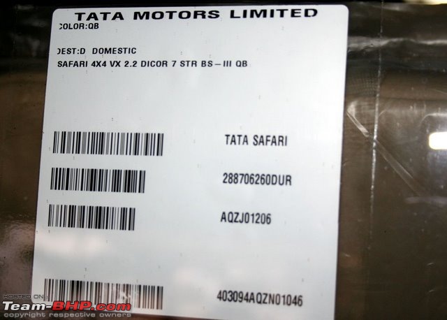 My Tata Safari 4x4. EDIT: Sold after 11 years-safaridelivery20015.jpg