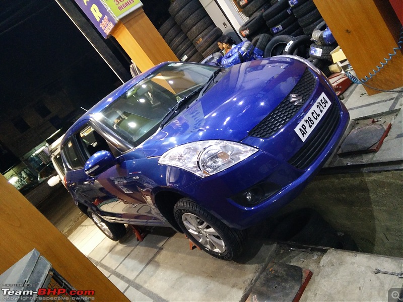 The story of a Blue Streak a.k.a Maruti Swift ZDi (Torque Blue). 1,20,000 km up & now sold-14.-wa-being-done.jpg