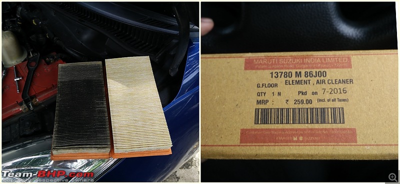 The story of a Blue Streak a.k.a Maruti Swift ZDi (Torque Blue). 1,20,000 km up & now sold-air-filter.jpg