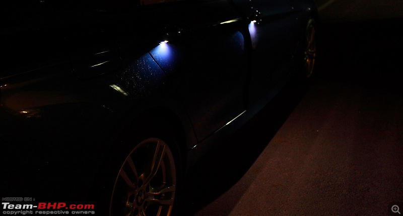 A GT joins a GT - Estoril Blue BMW 330i GT M-Sport comes home - EDIT: 100,000 kilometers up-puddle-lights.jpg