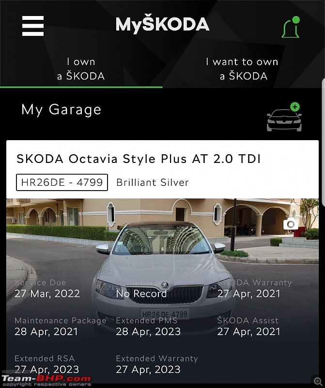 Our Silver Bull | Skoda Octavia Style Plus 2.0 TDI AT | EDIT: 75,000 km update-screenshot_20210329200850_mykoda.jpg
