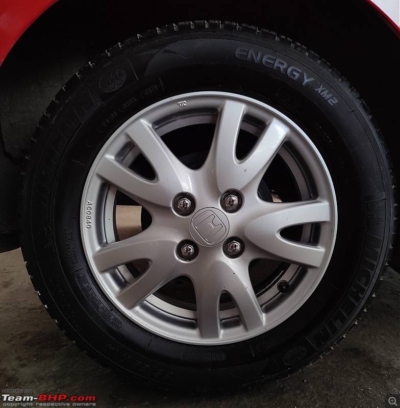 The story of a Donut | 3.5 year ownership review of my Honda Brio-tyrewheel.jpg