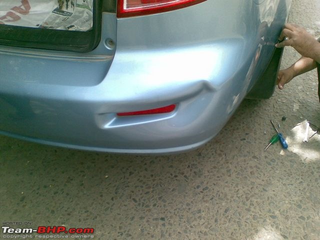 I bought a car that no one is buying! Maruti SX4 with factory-fit CNG!-fender-bender.jpg