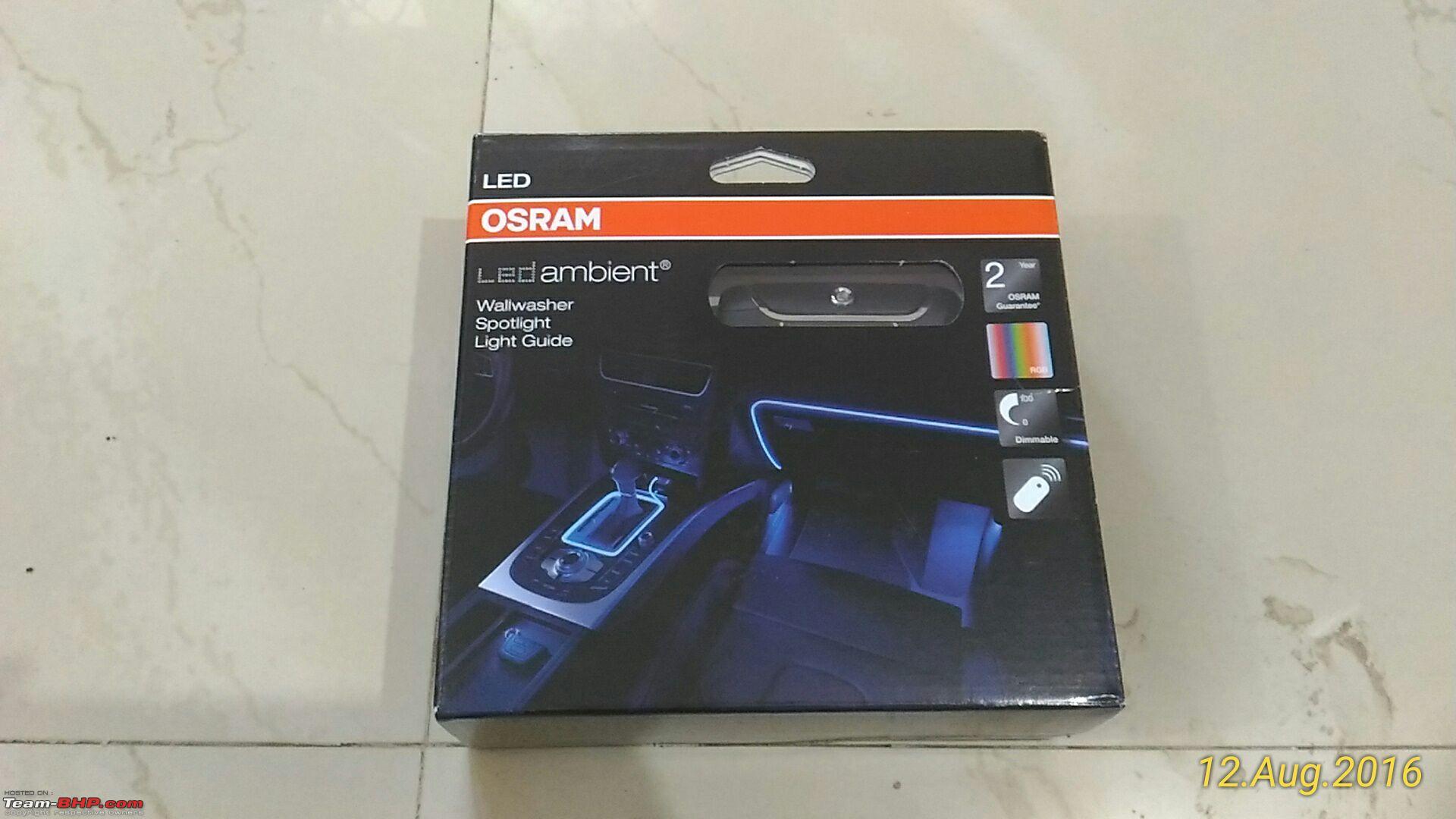 Review: Osram LED Ambient Lighting Kit - Team-BHP