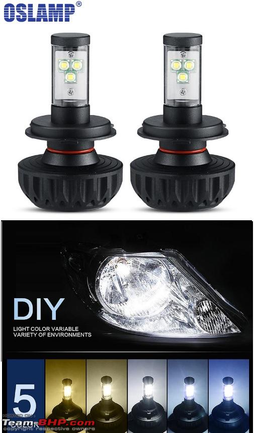 - H4 LED Headlight Bulbs (Oslamp) - Team-BHP
