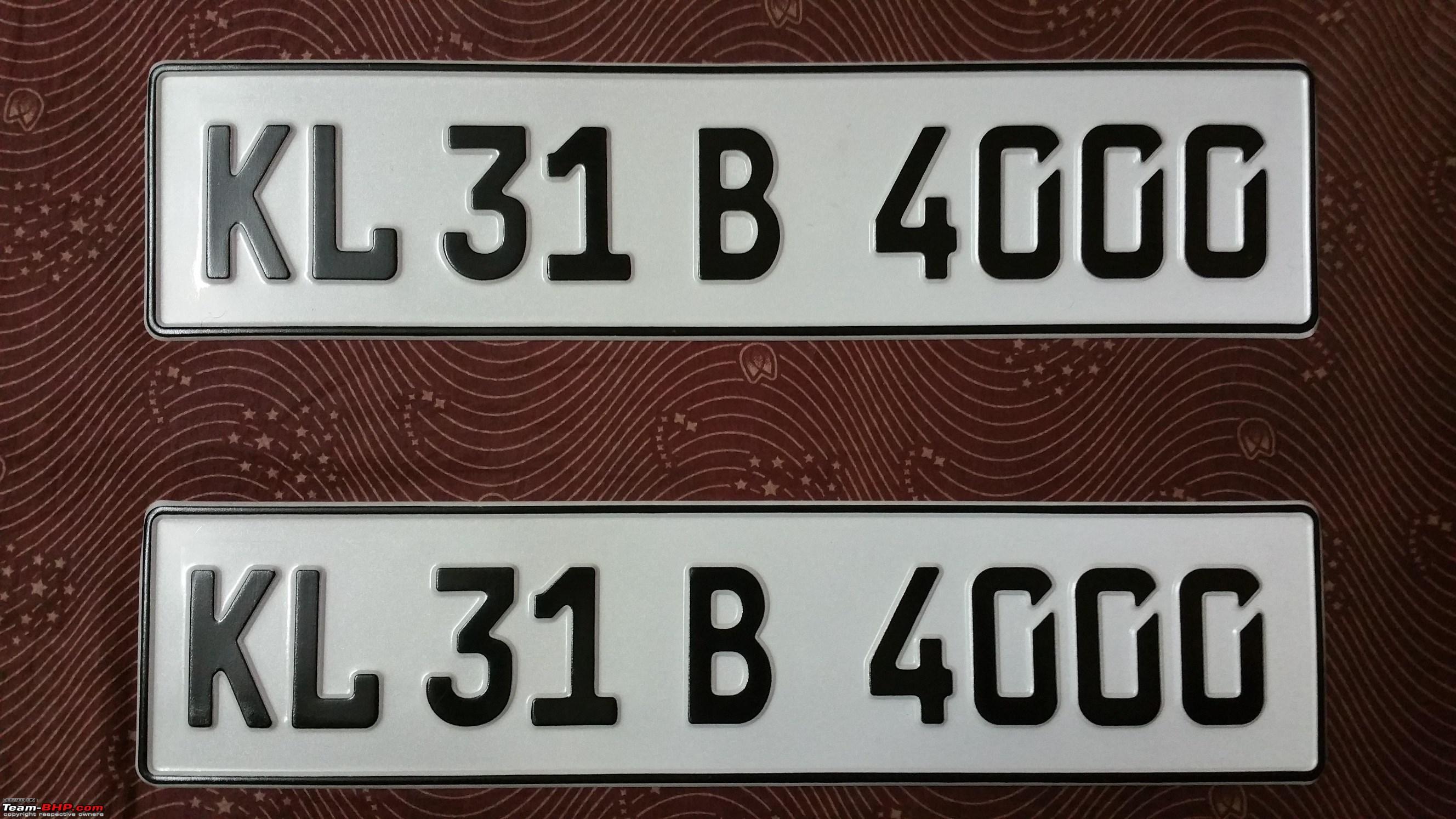 Your favourite number-plate font - Team-BHP