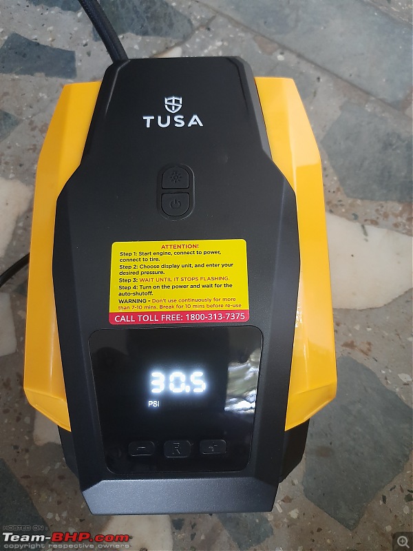 Tyre pressure gauge and portable inflator pump / foot pump-20200829_160701.jpg