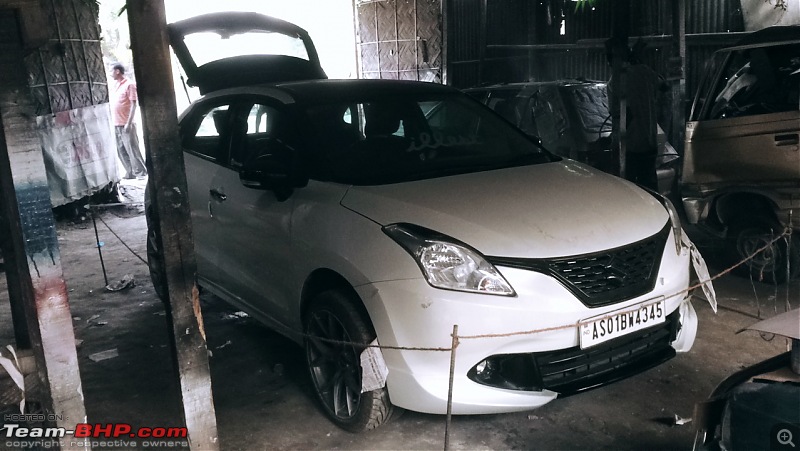 Modification Diaries | Maruti Baleno Zeta | Remap, lowering springs, exhaust, audio upgrade & more-painting-progress-2.jpg