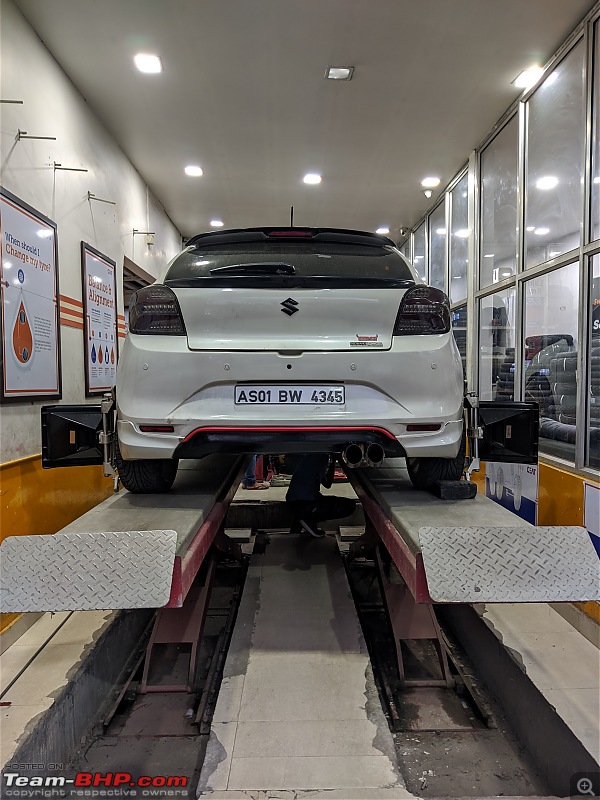 Modification Diaries | Maruti Baleno Zeta | Remap, lowering springs, exhaust, audio upgrade & more-alignement-progress.jpg