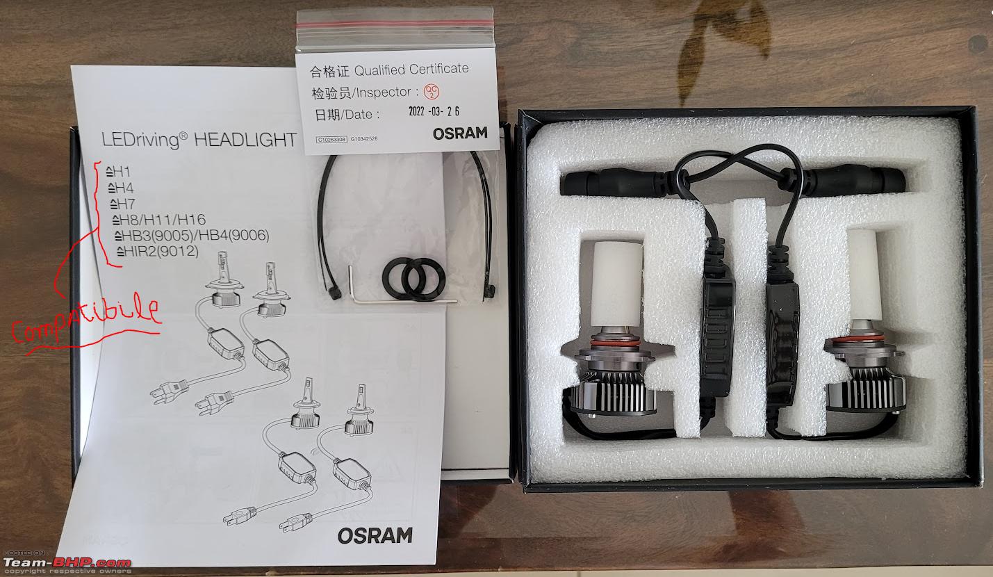 Osram H7 45210CW Headlamp integrated driver (Set of 2,25W 12V) H7