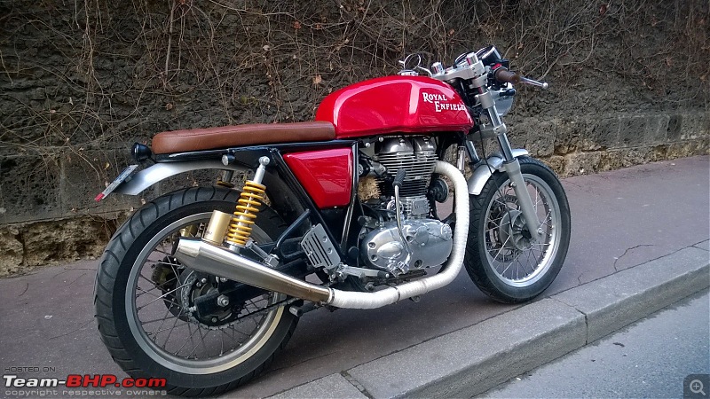 Royal Enfield Cafe Racer spotted testing. Edit: Now launched as Continental GT. Pg 10-brown-seat.jpg
