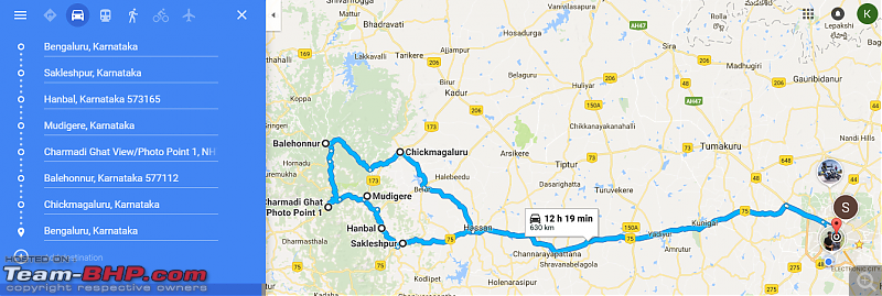 Bangalore - Sunday Morning Short Rides-route.png