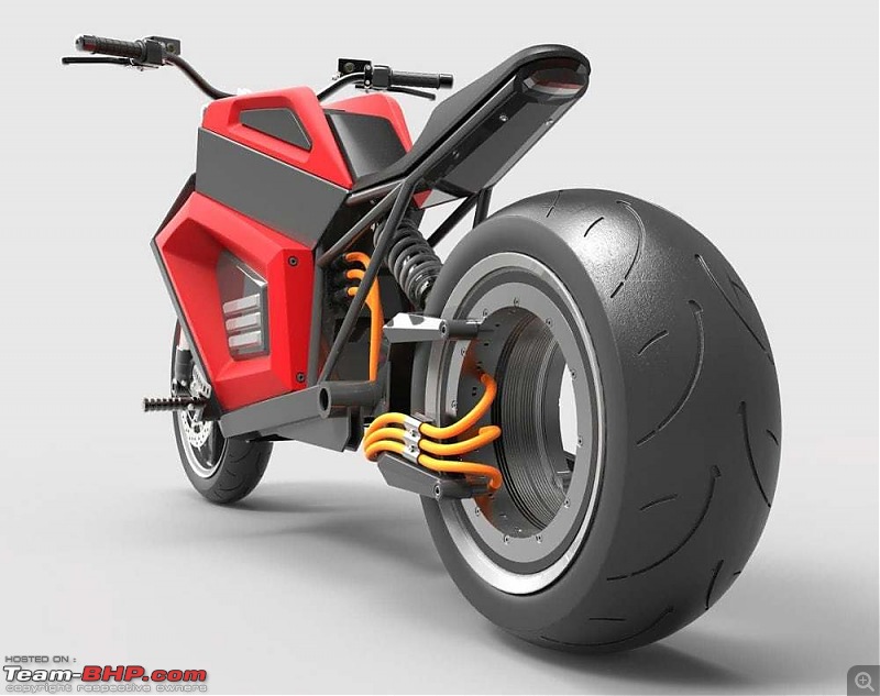 Hubless 100 mph electric motorcycle by RMK, Finland TeamBHP