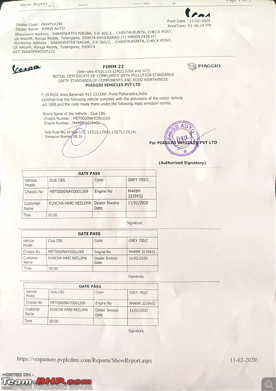 Invoice fraud / scam by a Vespa dealer - Kings Auto, Telangana-form22.jpg