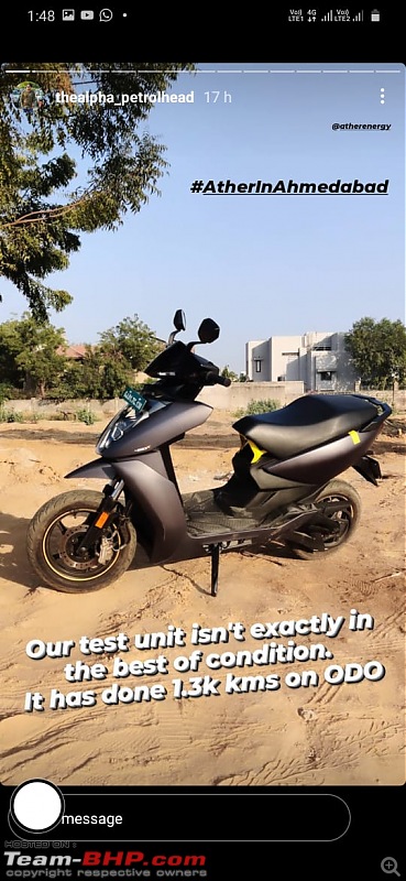 Ather 450X electric scooter with improved performance. EDIT: Launched, prices start at ₹99,999-1.3k-km.jpeg