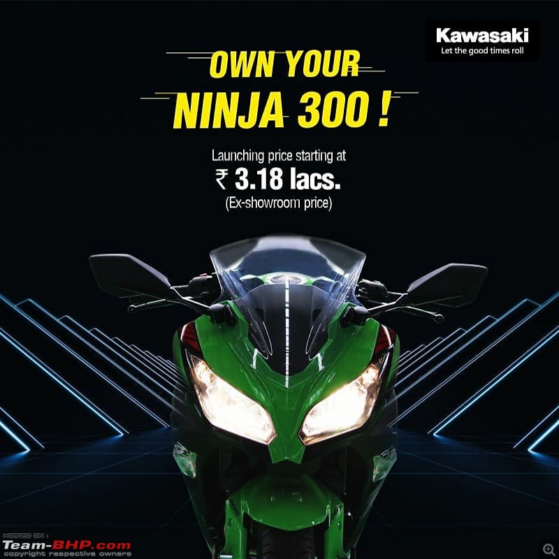 ninja 300 bs6 price