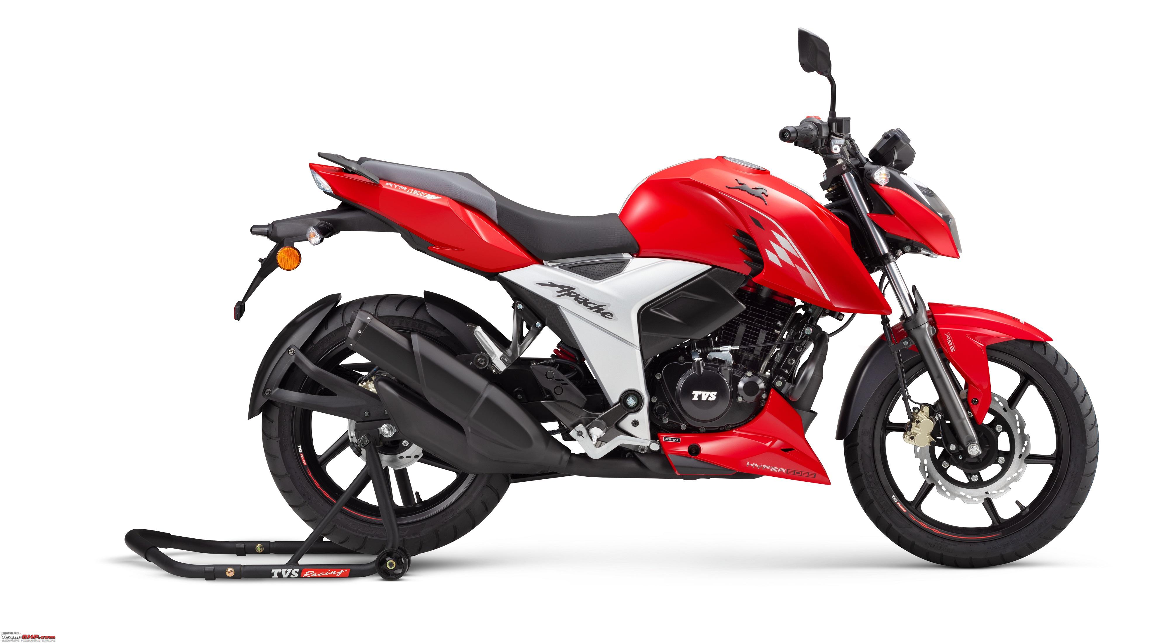 21 Tvs Apache Rtr 160 4v Launched At Rs 1 07 Lakh Team Bhp