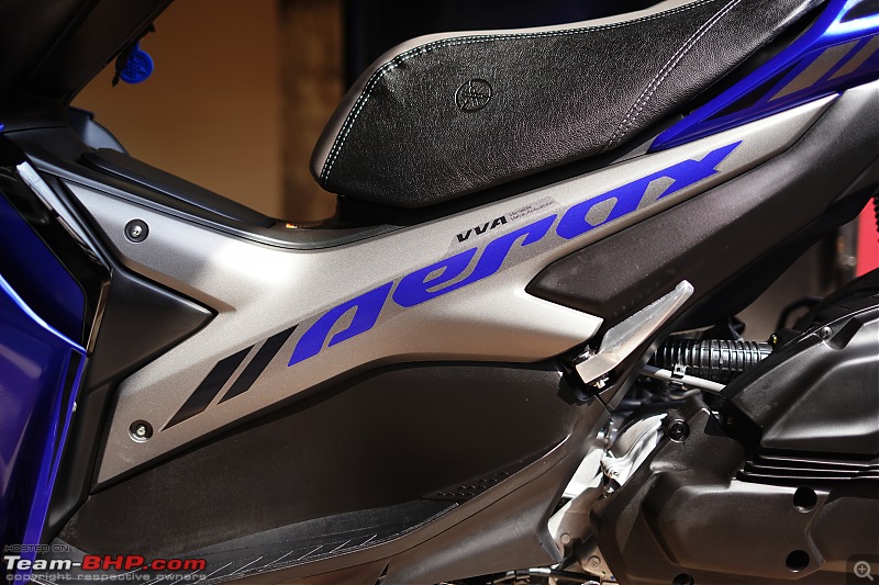 Ownership Review | 2022 Yamaha Aerox 155 | Racing Blue - Team-BHP