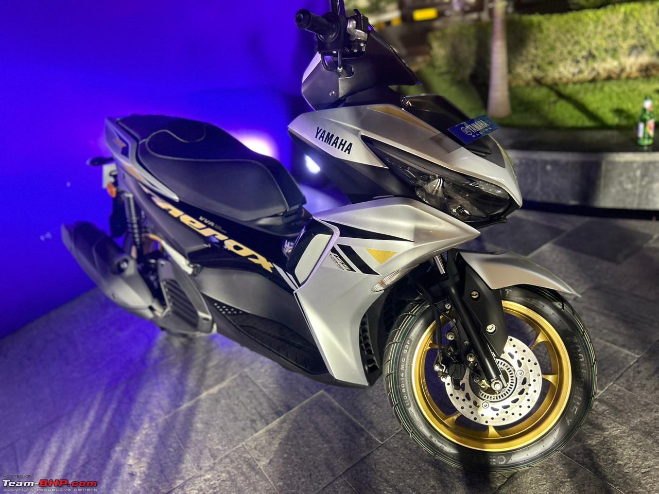2023 Yamaha Aerox priced at Rs. 1,42,800 - Team-BHP